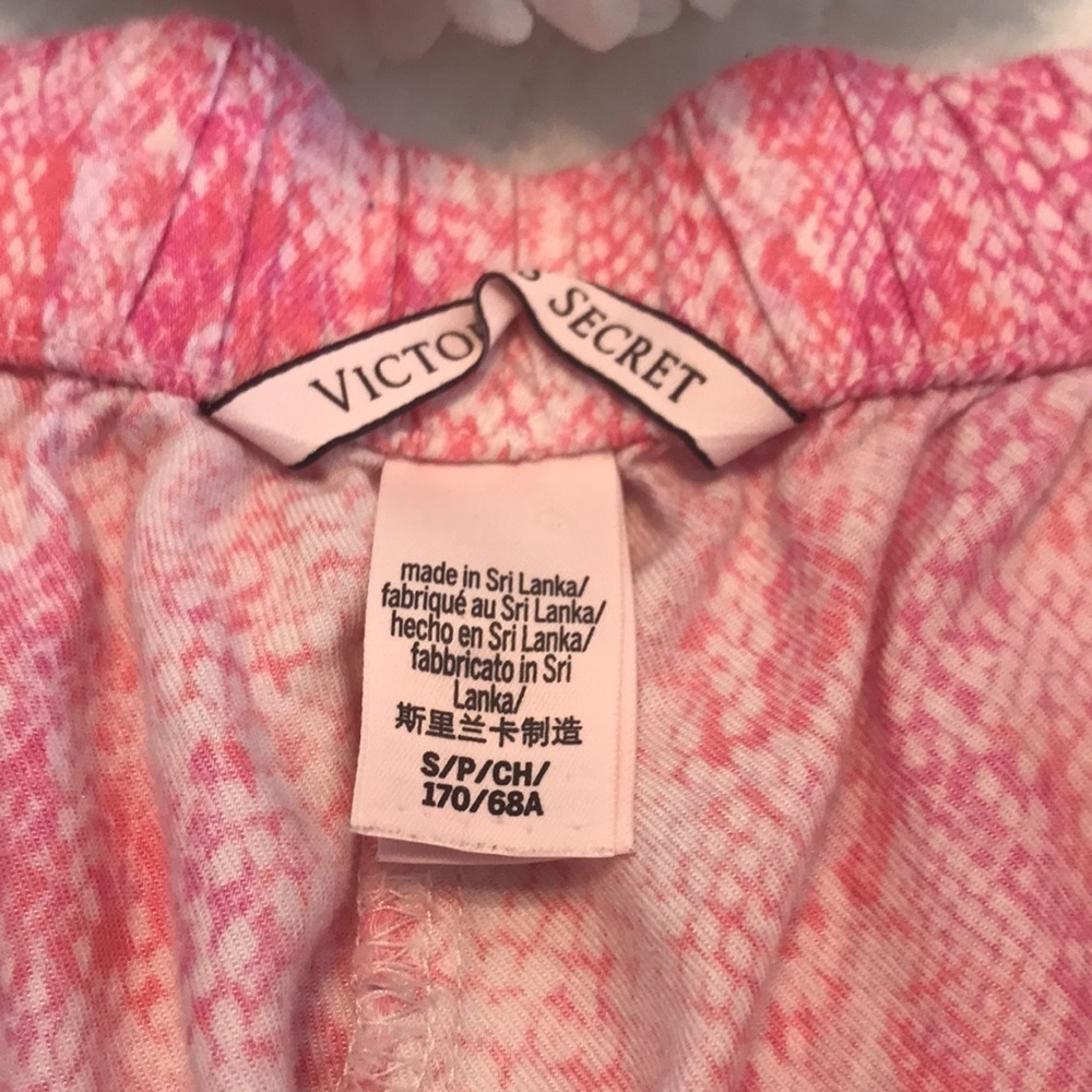 Victoria’s Secret Pink & White Lounge Pajama Shorts Size Small - Picture 3 of 10